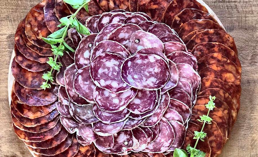 Chorizo Patanegra Bellota & Saucisson fermier de Revest du bion