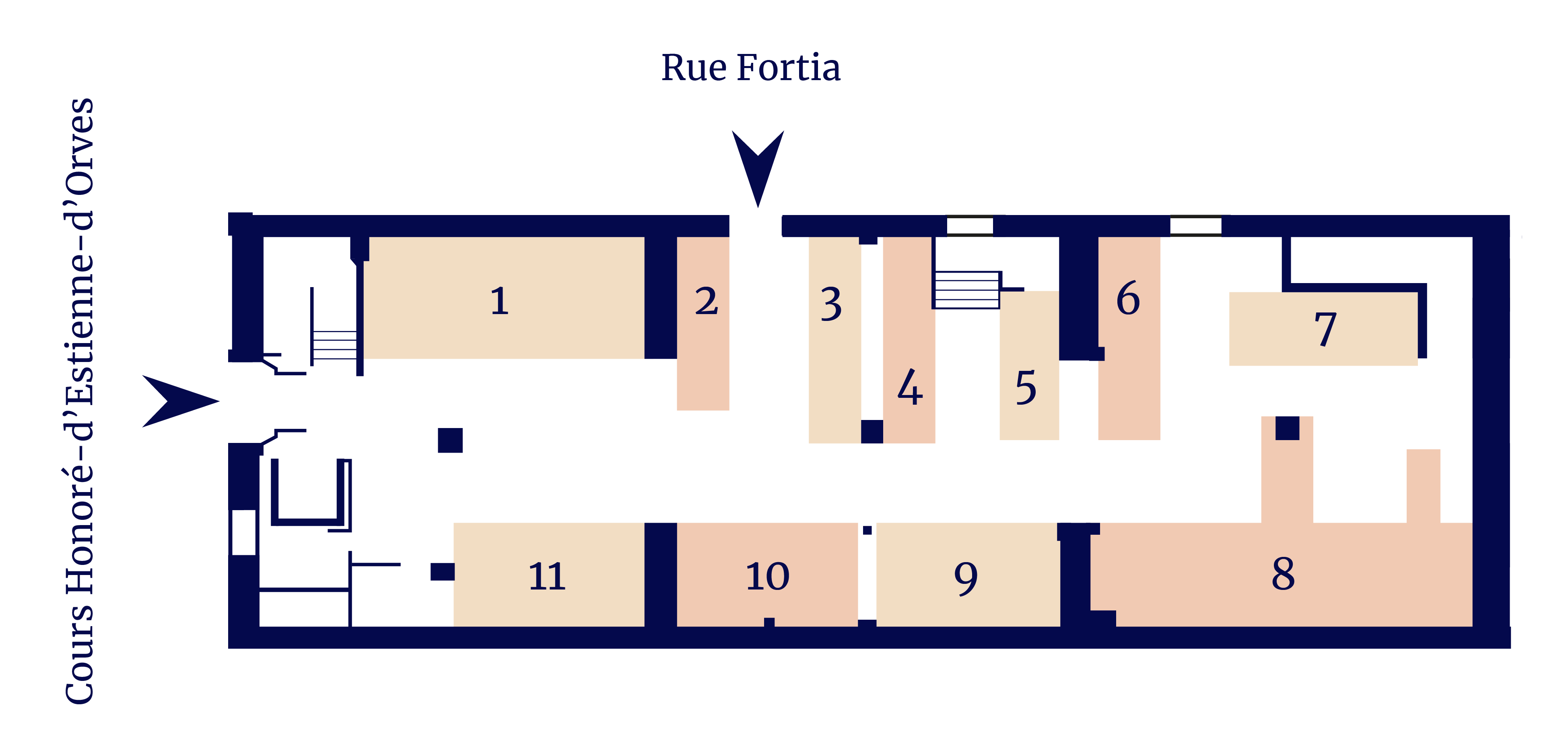 Plan du marché des Grandes Halles
